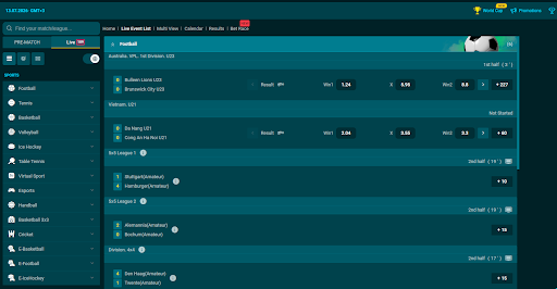 Live betting